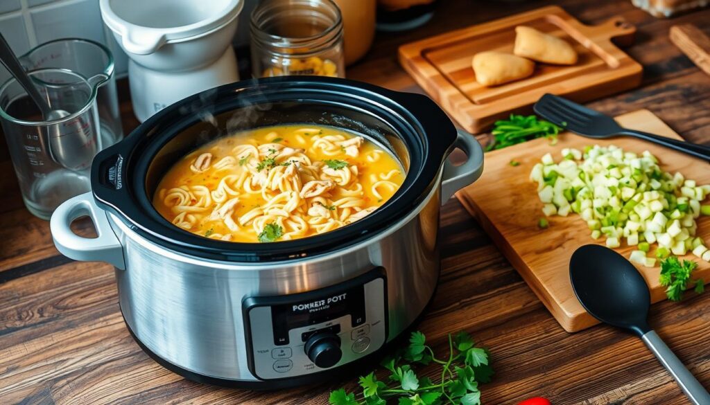 crockpot soup gluten free equipment Gluten-Free Chicken Noodle Soup