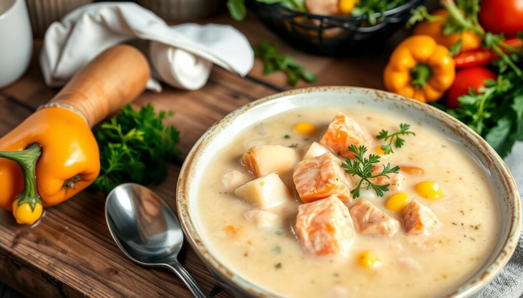 salmon chowder