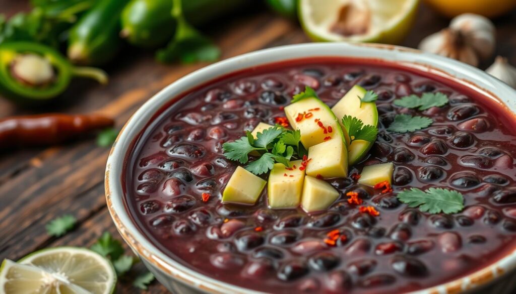 spicy black bean soup spicy black bean soup